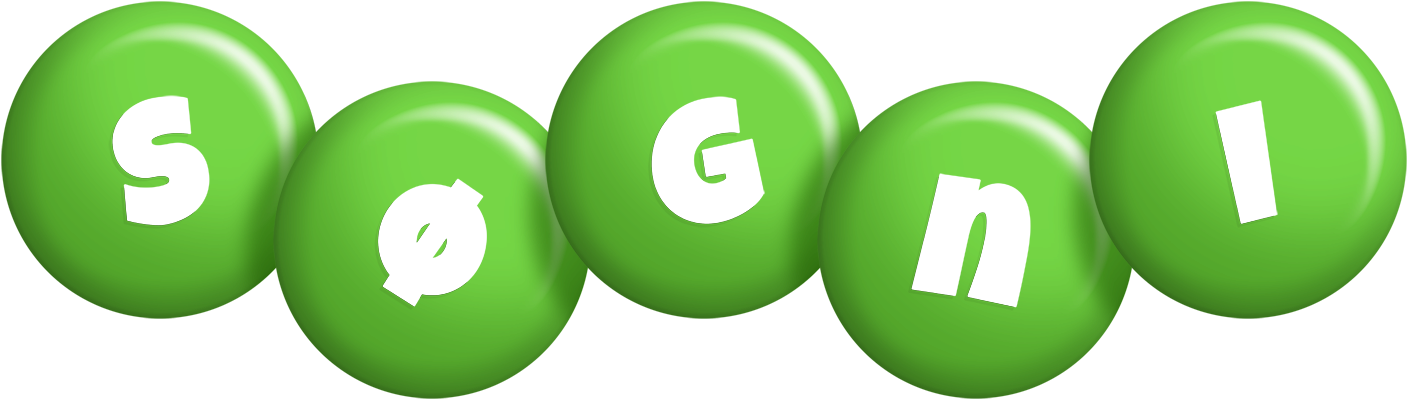 Søgni candy-green logo
