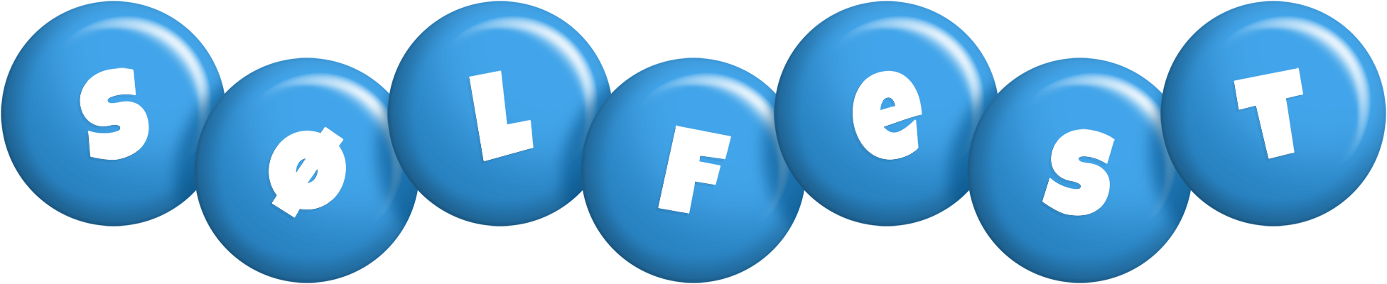 Sølfest candy-blue logo