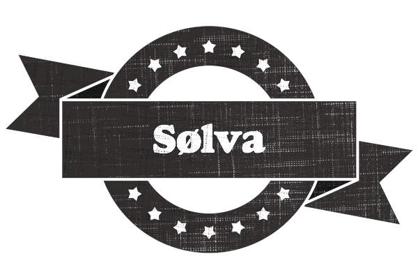 Sølva grunge logo