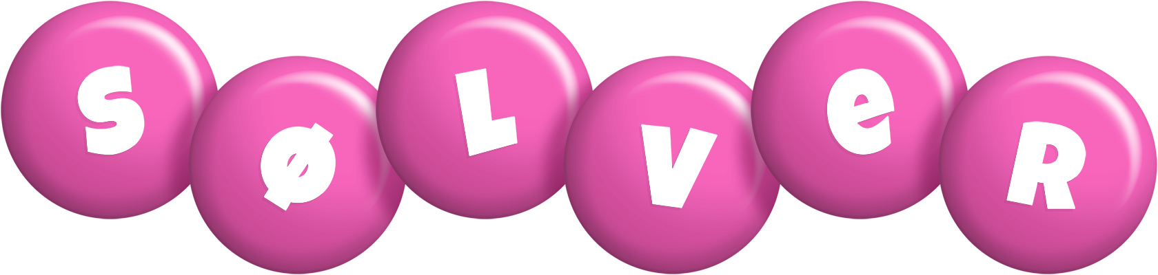 Sølver candy-pink logo