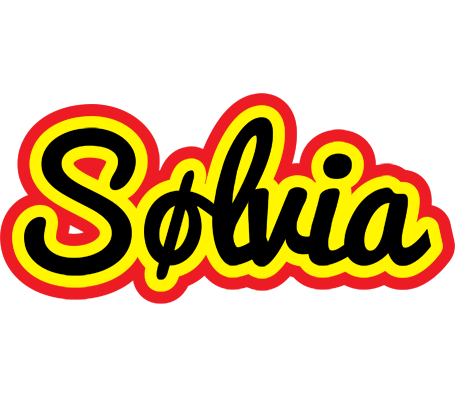 Sølvia flaming logo