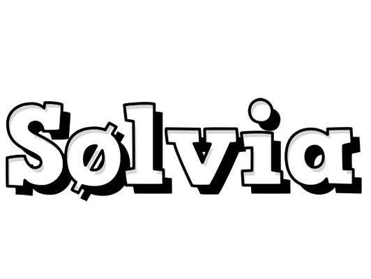 Sølvia snowing logo