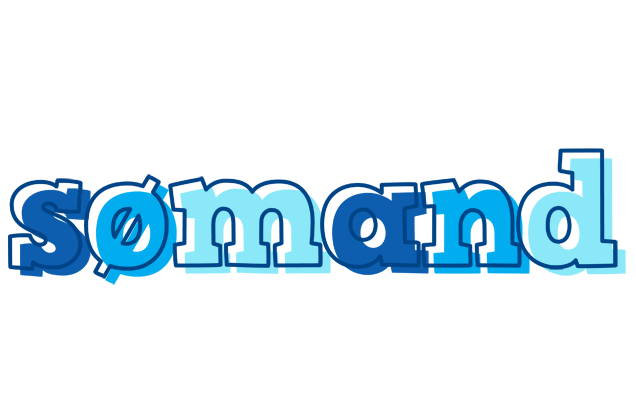SØMAND logo effect. Colorful text effects in various flavors. Customize your own text here: https://www.textgiraffe.com/logos/sailor/