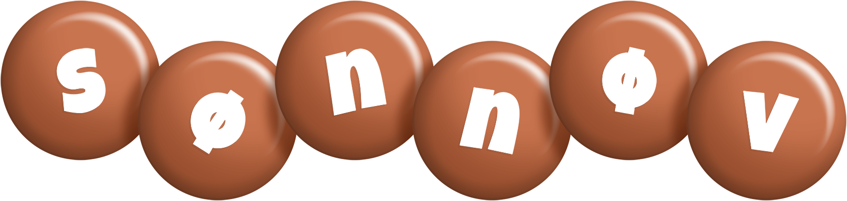Sønnøv candy-brown logo