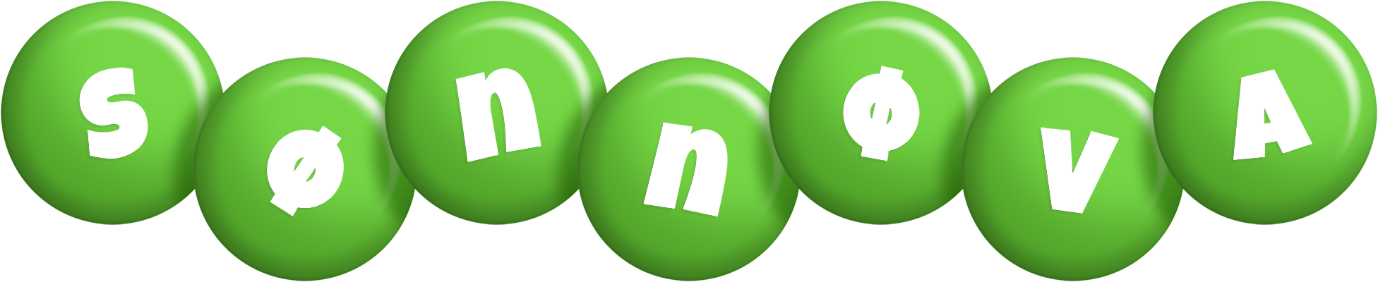 Sønnøva candy-green logo