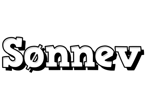 Sønnev snowing logo
