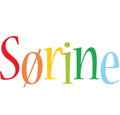 Sørine birthday logo