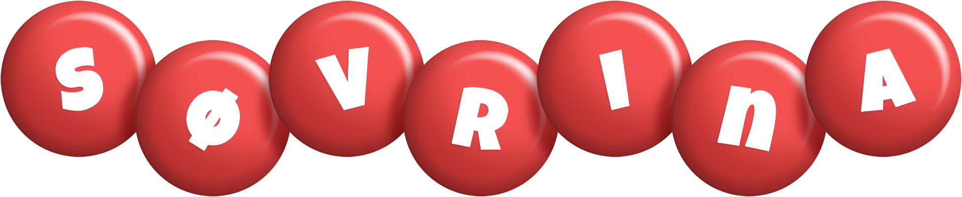 Søvrina candy-red logo