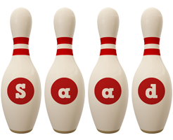 Saad bowling-pin logo