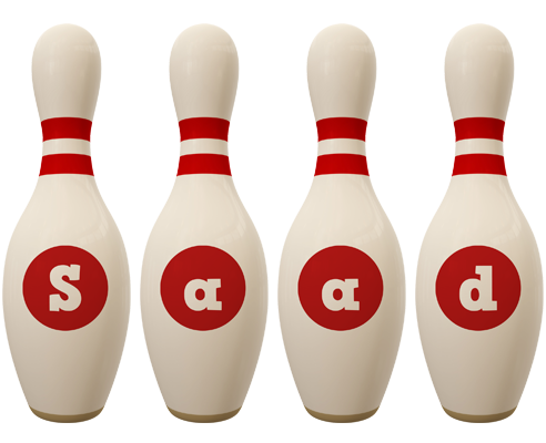 Saad bowling-pin logo