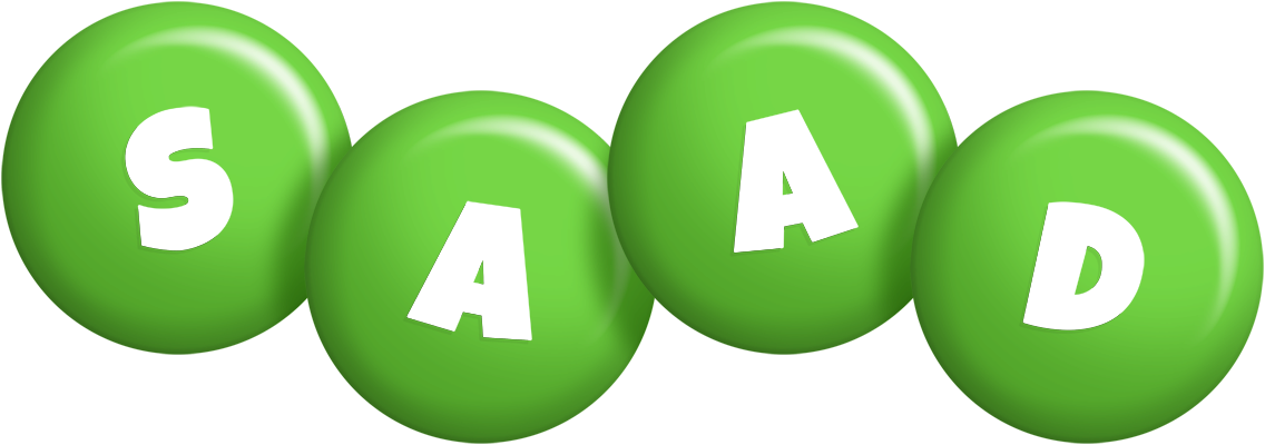 Saad candy-green logo