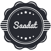 Saadat badge logo