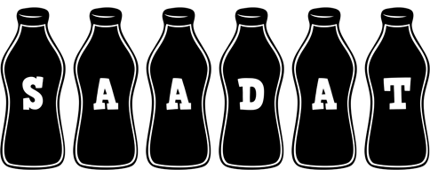 Saadat bottle logo