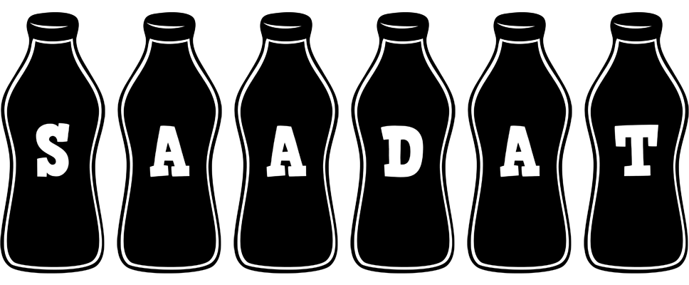 Saadat bottle logo
