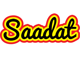 Saadat flaming logo