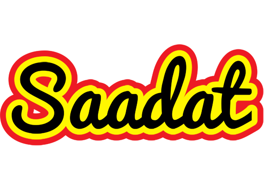 Saadat flaming logo