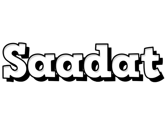 Saadat snowing logo