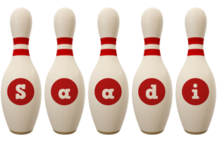 Saadi bowling-pin logo
