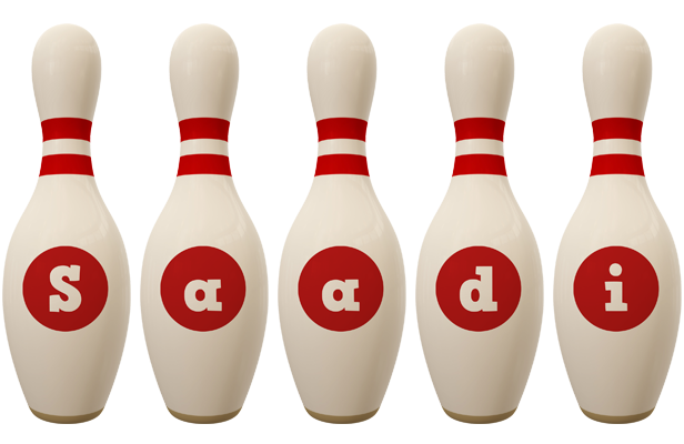 Saadi bowling-pin logo