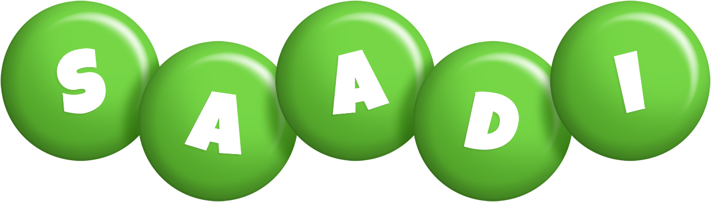 Saadi candy-green logo