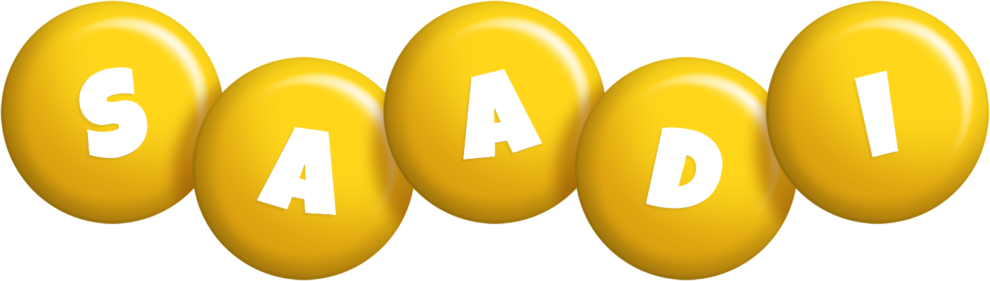 Saadi candy-yellow logo