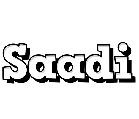 Saadi snowing logo