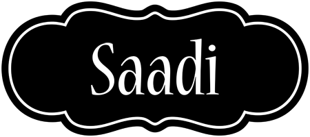 Saadi welcome logo