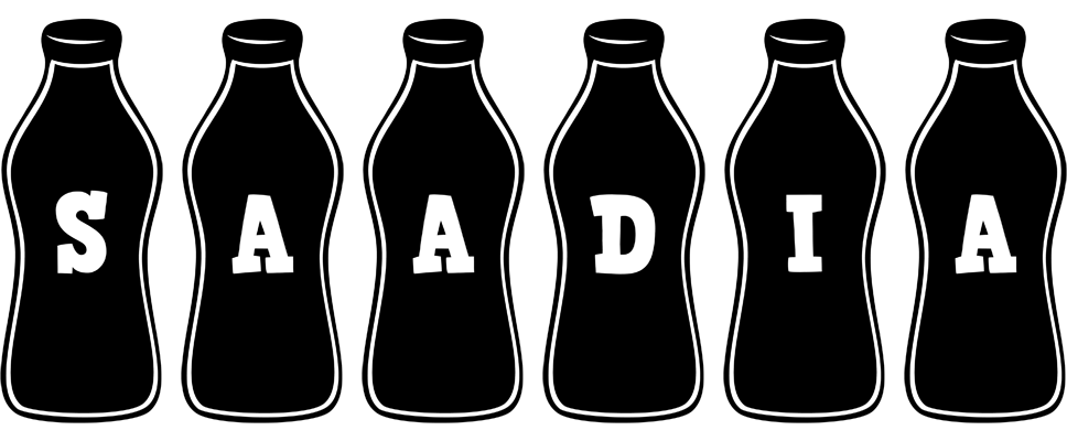 Saadia bottle logo