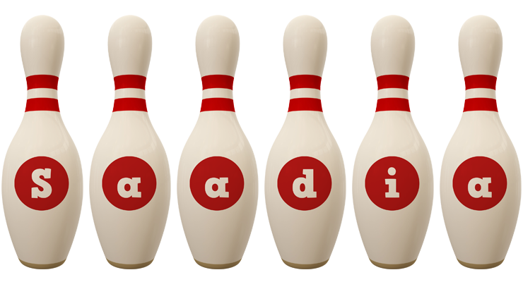 Saadia bowling-pin logo