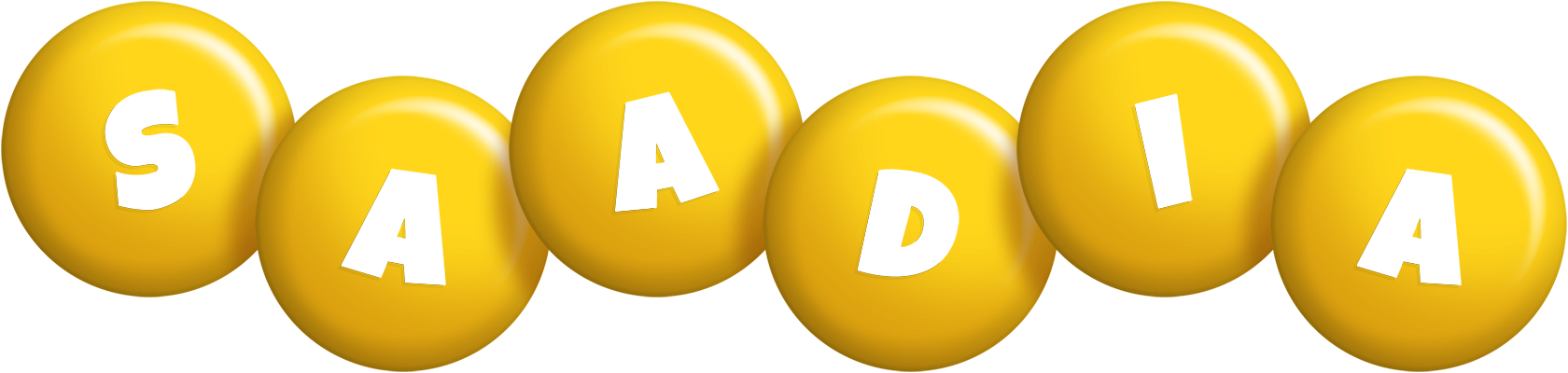 Saadia candy-yellow logo