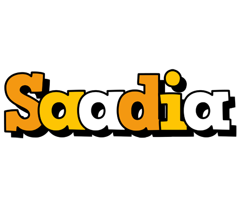Saadia cartoon logo