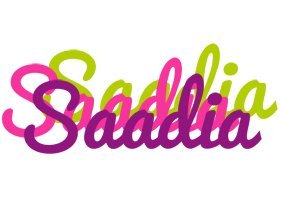 Saadia flowers logo