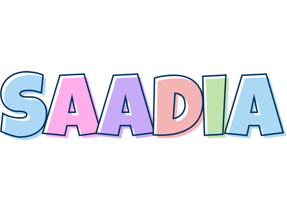 Saadia pastel logo