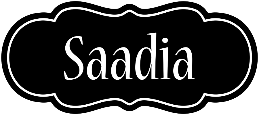 Saadia welcome logo