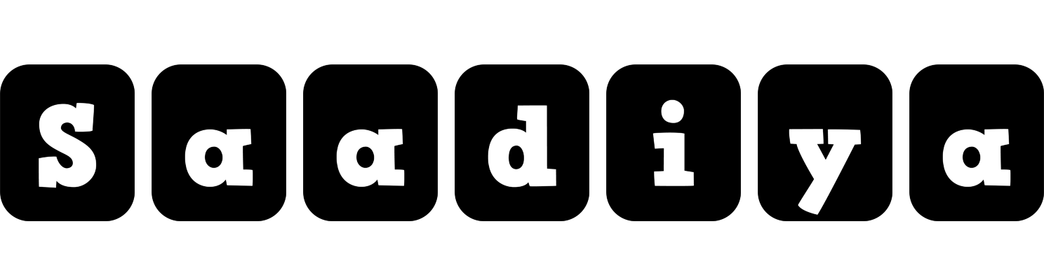 Saadiya box logo