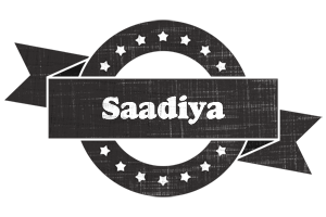 Saadiya grunge logo