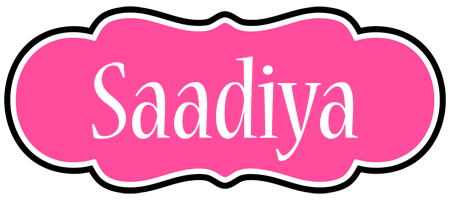 Saadiya invitation logo