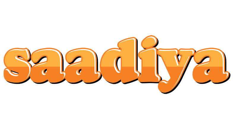 Saadiya orange logo