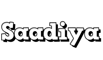 Saadiya snowing logo