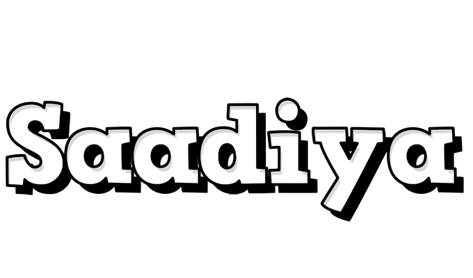 Saadiya snowing logo