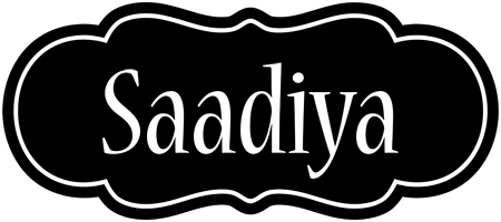 Saadiya welcome logo