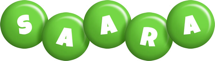 Saara candy-green logo