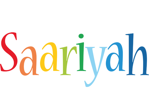 Saariyah birthday logo