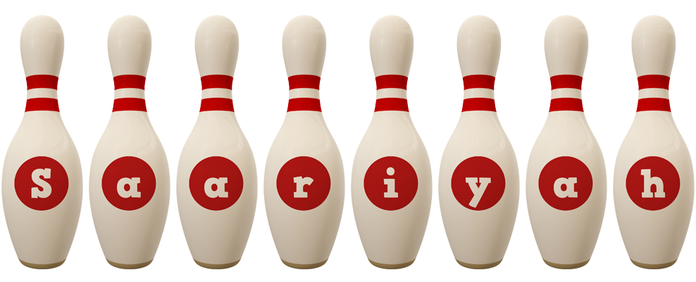 Saariyah bowling-pin logo