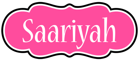 Saariyah invitation logo