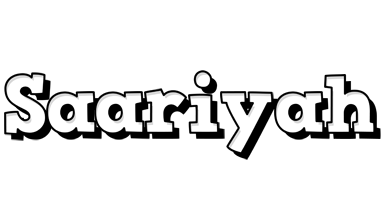 Saariyah snowing logo
