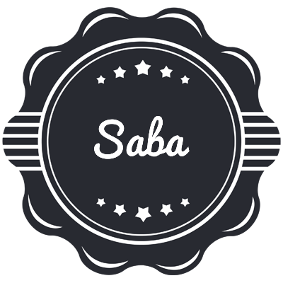 Saba badge logo
