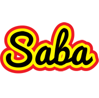 Saba flaming logo