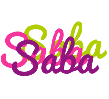 Saba flowers logo