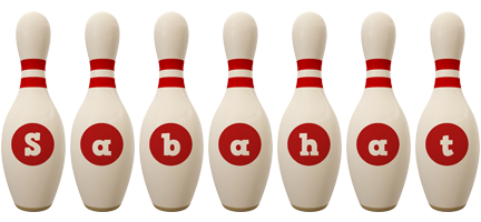 Sabahat bowling-pin logo